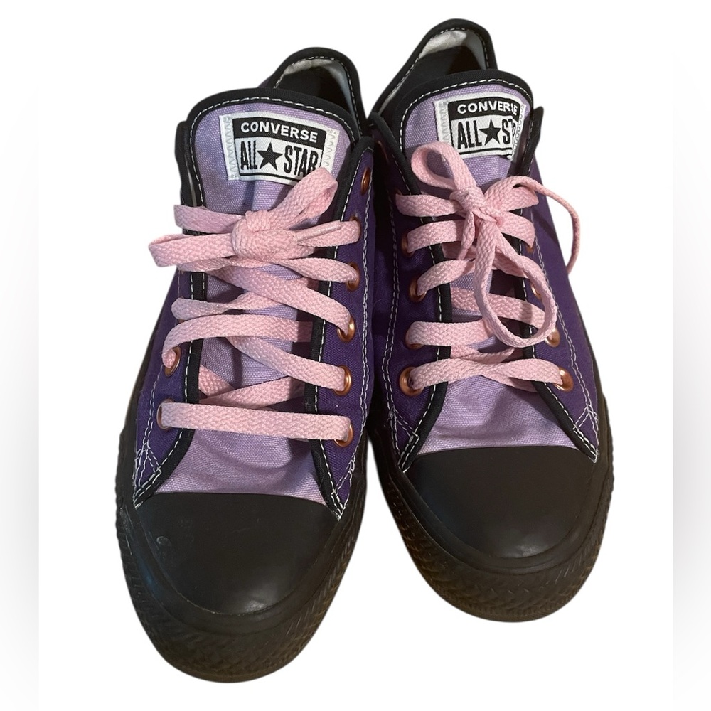 Converse - Purple w/ pink laces - Summer Goals - M6.5/W8.5